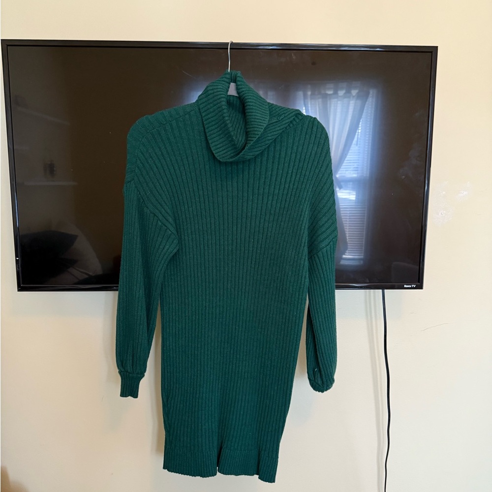 Turtleneck sweater dress